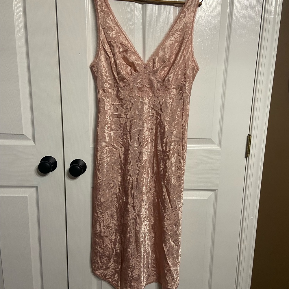 Lucie Ann II Blush Pink Satin Dress